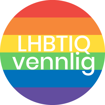 LHBTIQ vennlig logo